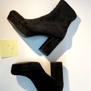 Urban Outfitters Suede Black Boots